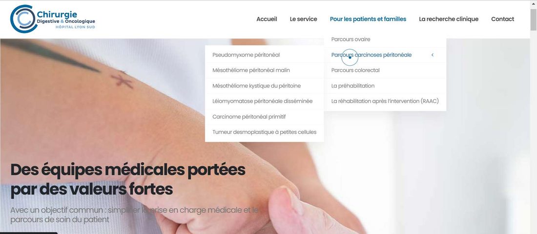 Navigation parcours patients — Hôpital Lyon Sud