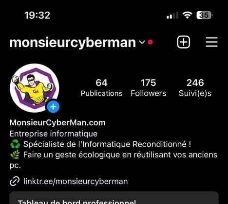 Compte Instagram @monsieurcyberman